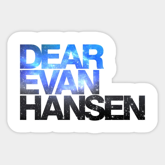 Dear Evan Hansen | Galaxy Sticker by planetary